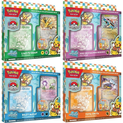 Alle 4 World Championship 2025 Deck - Pokemon kort